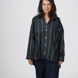 Classic Black Handwoven Cotton Shirt