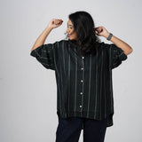 Classic Black Handwoven Cotton Shirt