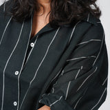 Classic Black Handwoven Cotton Shirt