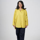 Lime Whisper Oversize Cotton Shirt
