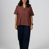 Raw Cocoa Cotton Shirt
