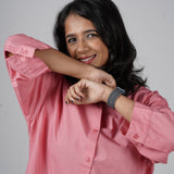 Soft Mauve Cotton Shirt