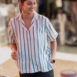 Tealune Stripe Cotton Shirt