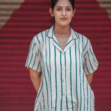 Tealune Stripe Cotton Shirt