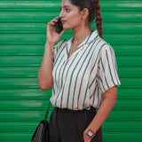 Tealune Stripe Cotton Shirt
