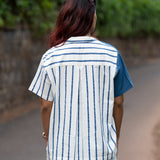 Azure Stripe Cotton Shirt
