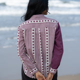 Boysenberry Grid Cotton Shirt