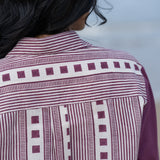 Boysenberry Grid Cotton Shirt