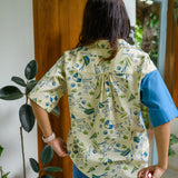 Solo Date Shirt - Handblock Printed Blue