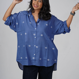 Cobalt Twilight Jamdani Shirt