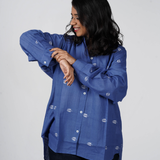 Cobalt Twilight Jamdani Shirt