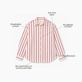 Rubina Stripe Handblocked Cotton Shirt