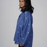 Cobalt Twilight Jamdani Shirt