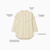 Ivy Stripe Handblocked Cotton Shirt