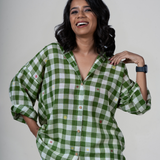 Evergreen Jamdani Cotton Shirt