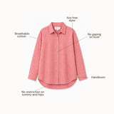 Rosy Strip Handwoven Cotton Shirt