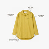 Lime Whisper Oversize Cotton Shirt