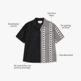 Nira Grid Handblocked Cotton Shirt
