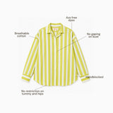 Limezest Stripe Handblocked Cotton Shirt