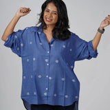 Cobalt Twilight Jamdani Shirt
