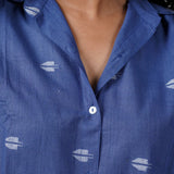 Cobalt Twilight Jamdani Shirt