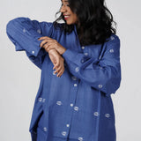 Cobalt Twilight Jamdani Shirt