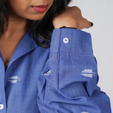 Cobalt Twilight Jamdani Shirt