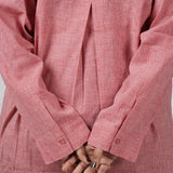 Coral Handloom Cotton Shirt