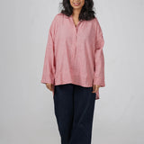 Coral Handloom Cotton Shirt