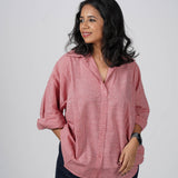 Coral Handloom Cotton Shirt