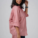 Coral Handloom Cotton Shirt