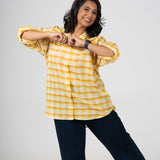 Marigold Handloom Cotton Shirt