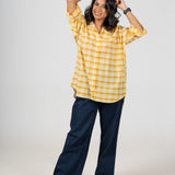 Marigold Handloom Cotton Shirt