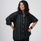 Classic Black Handwoven Cotton Shirt