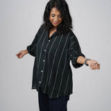 Classic Black Handwoven Cotton Shirt