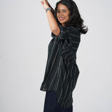Classic Black Handwoven Cotton Shirt