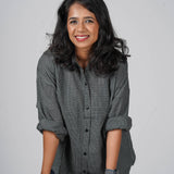 Charcoal Charm Handwoven Cotton Shirt