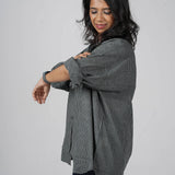 Charcoal Charm Handwoven Cotton Shirt