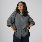 Charcoal Charm Handwoven Cotton Shirt