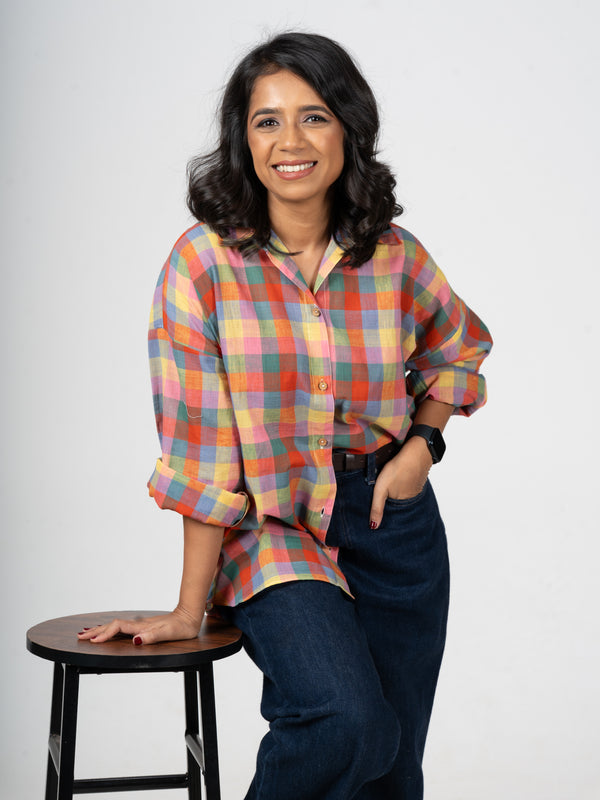 Kaleidoscope Handloom Cotton Shirt