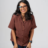 Raw Cocoa Cotton Shirt