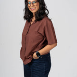 Raw Cocoa Cotton Shirt