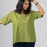 Olive Mist Cotton Shirt
