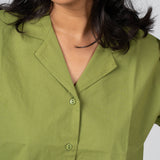 Olive Mist Cotton Shirt