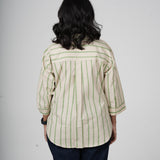 Ivy Stripe Handblocked Cotton Shirt