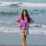 Pure cotton short sleeve shirt