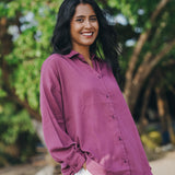 Pure cotton oversize shirt