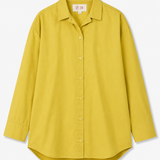 Lime Whisper Oversize Cotton Shirt