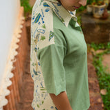Solo Date Shirt - Handblock Printed Green