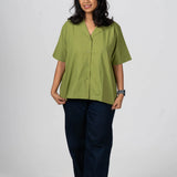 Olive Mist Cotton Shirt